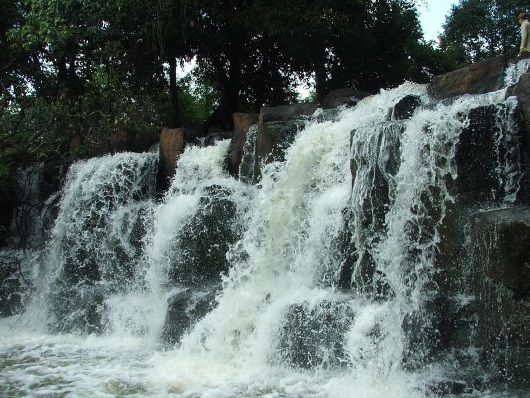 Standing Waterfall - a beautiful tower in Binh Duong