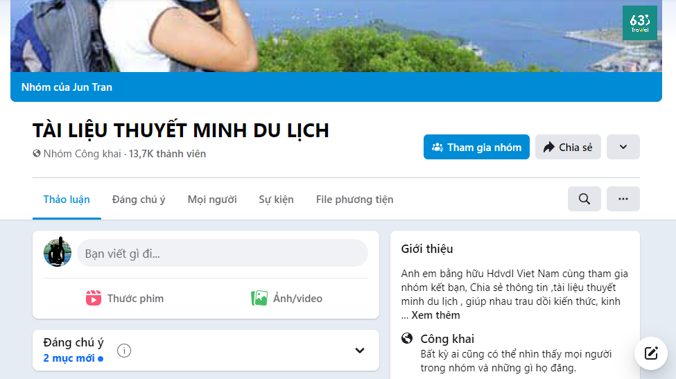 Group Tài Liệu Thuyết Minh Du Lịch - Nhóm Facebook có nhiều HDV