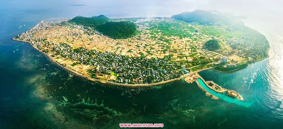 Ly Son Island - aerial view