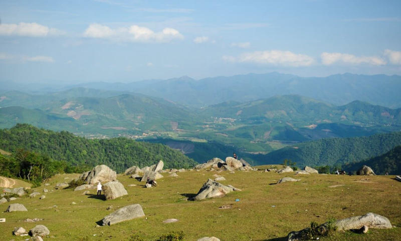 Tien Bac Giang waterfall tourist area.