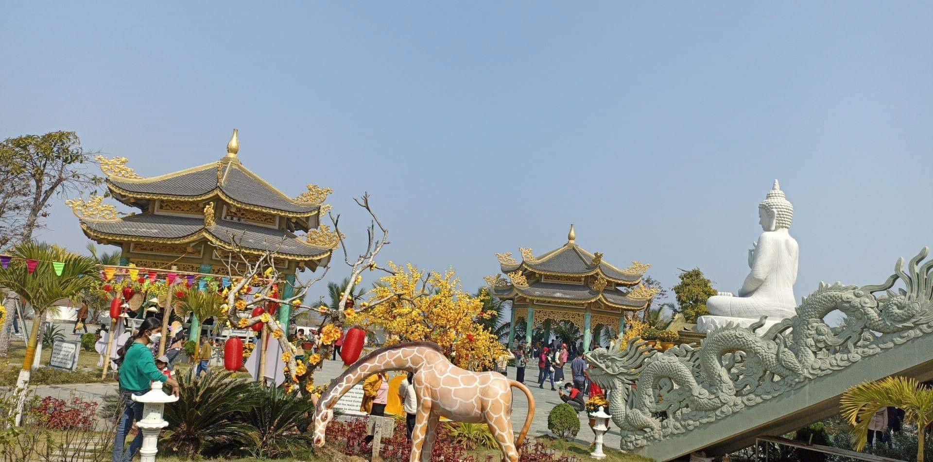 This is a famous tourist destination in Hai Tien. Buddha Pagoda is considered as one of the most beautiful temples in Thanh Hoa, the pagoda is located near the Hon Bee beach