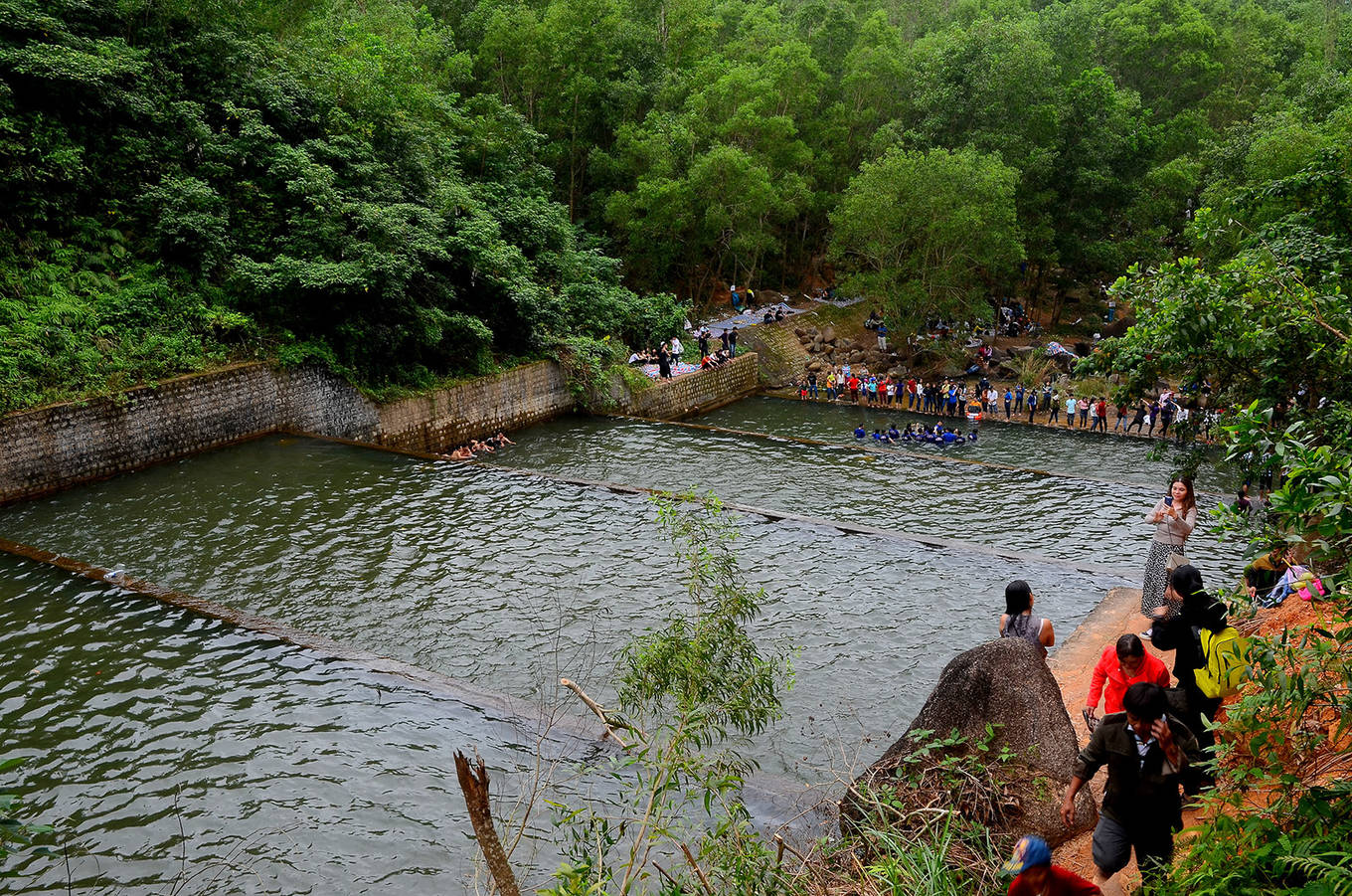 The lake was built in 1995 with the original purpose of serving agricultural irrigation.